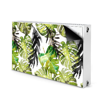 Radiator cover Watercolor leaves