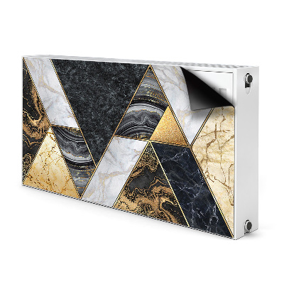 Magnetic radiator cover Marble mosaic