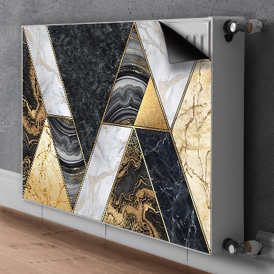 Magnetic radiator cover Marble mosaic