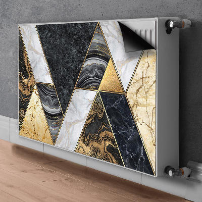 Magnetic radiator cover Marble mosaic