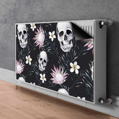 Radiator cover Skulls and leaves