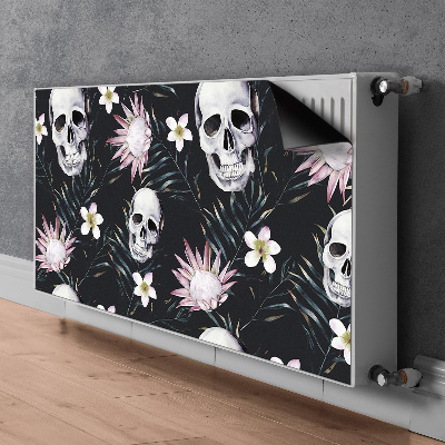 Radiator cover Skulls and leaves