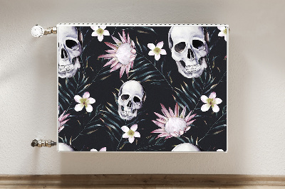 Radiator cover Skulls and leaves