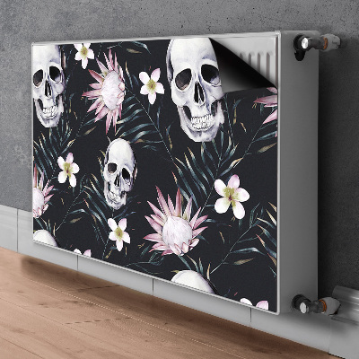 Radiator cover Skulls and leaves