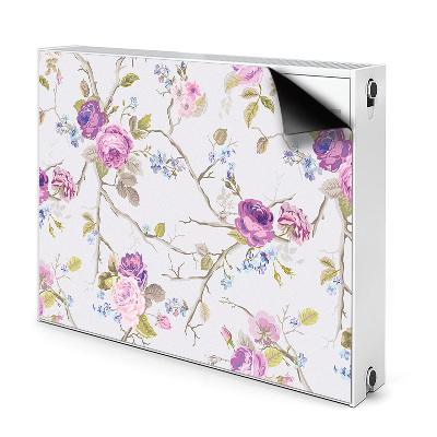 Printed radiator mat The blooming trees