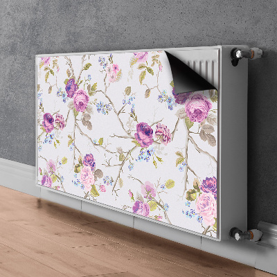 Printed radiator mat The blooming trees