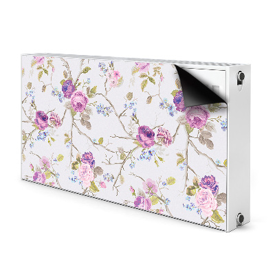 Printed radiator mat The blooming trees