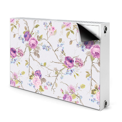 Printed radiator mat The blooming trees