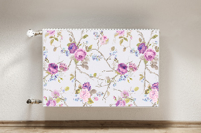 Printed radiator mat The blooming trees