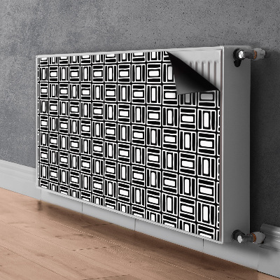 Magnetic radiator mat Geometric pattern