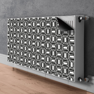 Magnetic radiator mat Geometric pattern