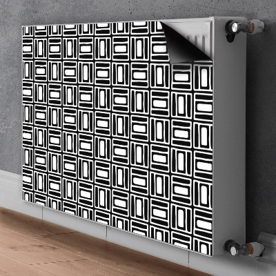 Magnetic radiator mat Geometric pattern