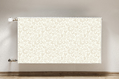 Magnetic radiator mat Baroque pattern