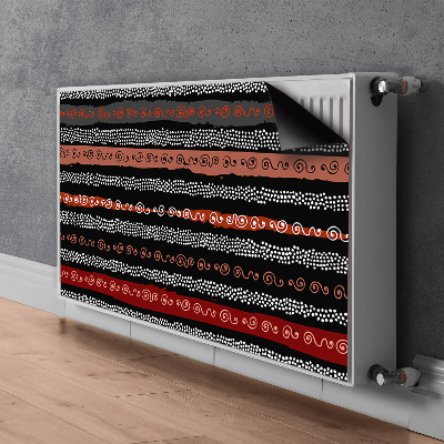 Decorative radiator mat Tribal pattern