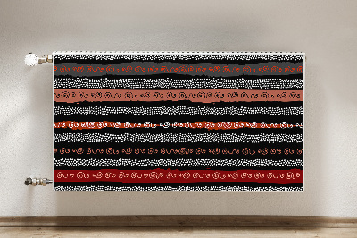 Decorative radiator mat Tribal pattern