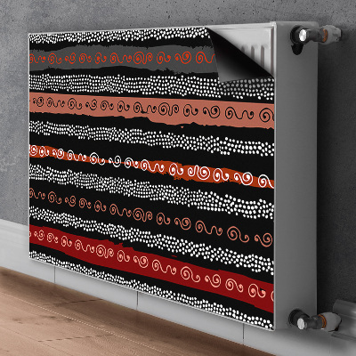 Decorative radiator mat Tribal pattern