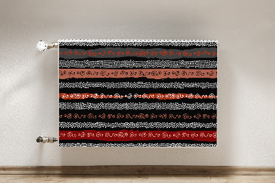 Decorative radiator mat Tribal pattern