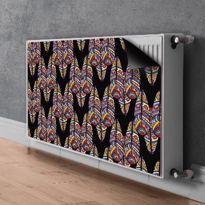 Decorative radiator cover Tribal art