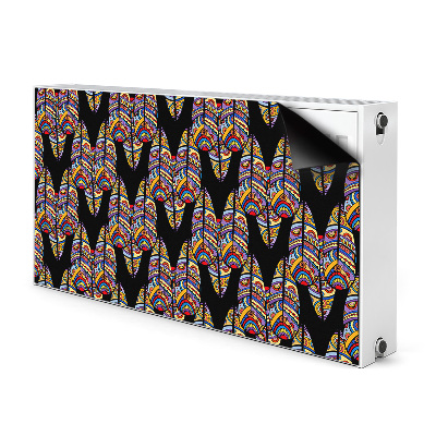 Decorative radiator cover Tribal art