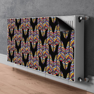 Decorative radiator cover Tribal art