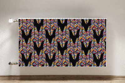 Decorative radiator cover Tribal art