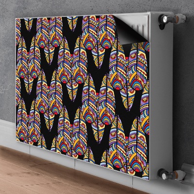 Decorative radiator cover Tribal art