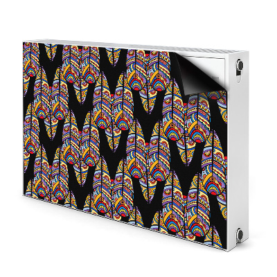 Decorative radiator cover Tribal art