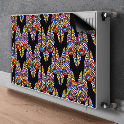 Decorative radiator cover Tribal art