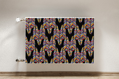 Decorative radiator cover Tribal art