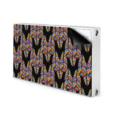 Decorative radiator cover Tribal art