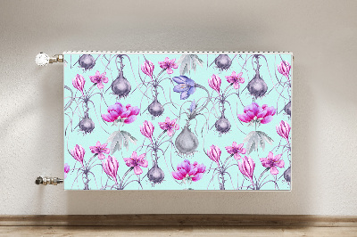 Decorative radiator cover Crocuses with onions