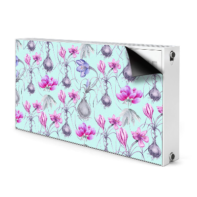 Decorative radiator cover Crocuses with onions