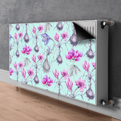 Decorative radiator cover Crocuses with onions