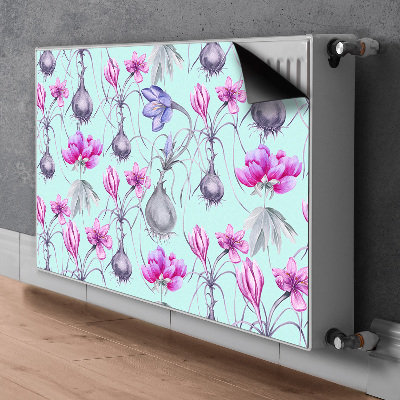 Decorative radiator cover Crocuses with onions