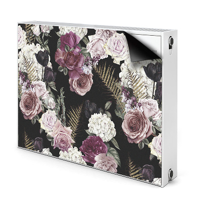 Magnetic radiator mat Romantic flowers