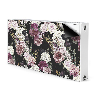 Magnetic radiator mat Romantic flowers