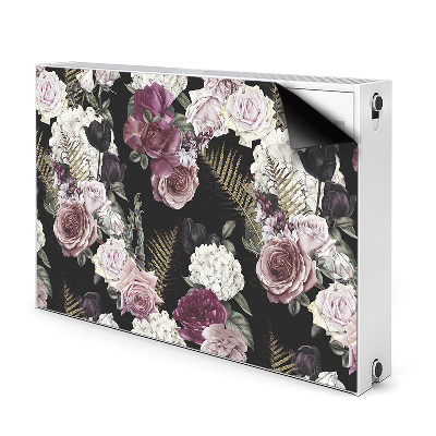 Magnetic radiator mat Romantic flowers