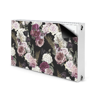 Magnetic radiator mat Romantic flowers