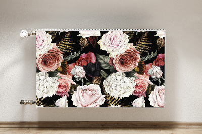 Radiator cover Baroque flowers