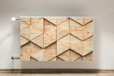 Magnetic radiator mat Wooden 3D pattern