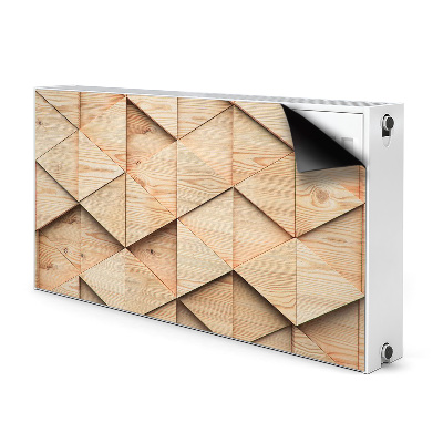 Magnetic radiator mat Wooden 3D pattern