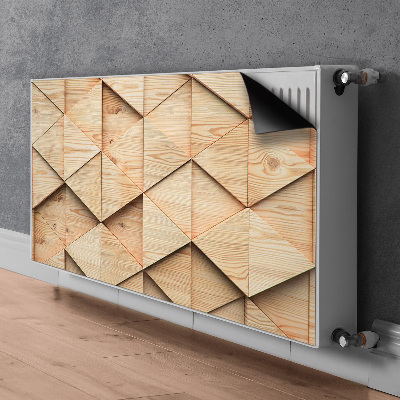 Magnetic radiator mat Wooden 3D pattern