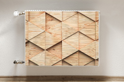 Magnetic radiator mat Wooden 3D pattern