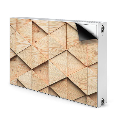 Magnetic radiator mat Wooden 3D pattern