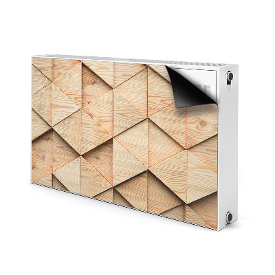 Magnetic radiator mat Wooden 3D pattern