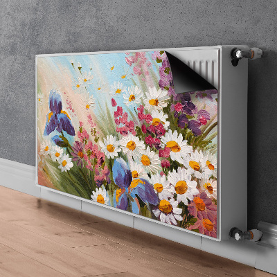 Decorative radiator mat Field meadow