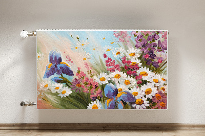 Decorative radiator mat Field meadow