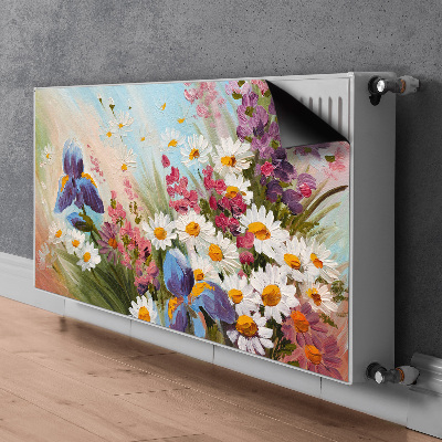 Decorative radiator mat Field meadow