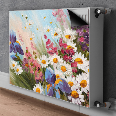 Decorative radiator mat Field meadow