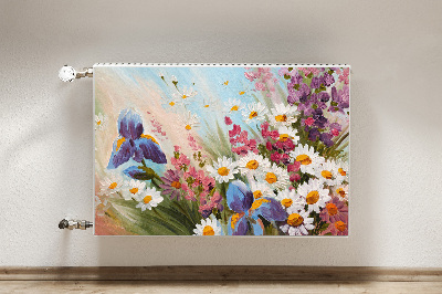 Decorative radiator mat Field meadow